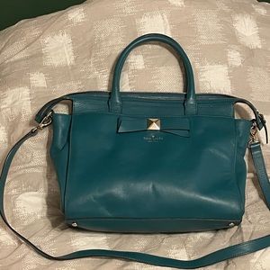 Kate Spade Teal Green Leather Purse